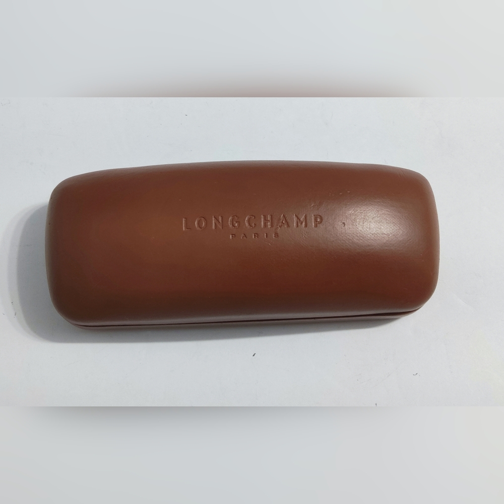 Longchamp Brown Eyeglasses/ Sunglasses Case. Pre-owned.